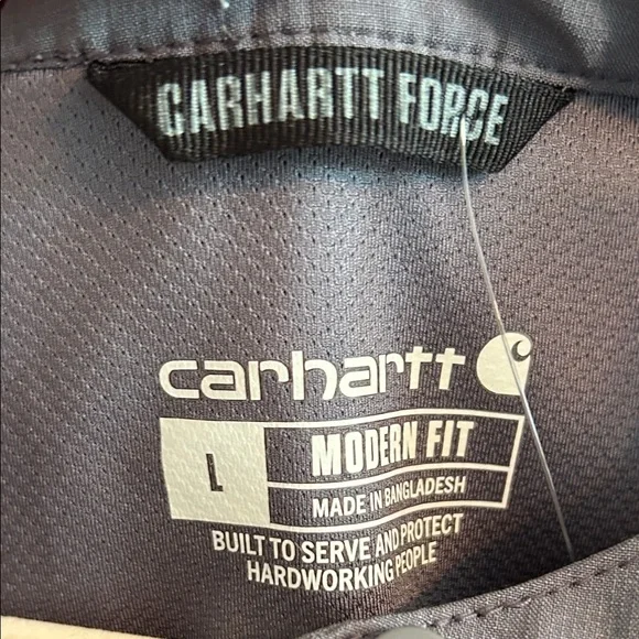 Carhartt womens Charcoal large Carhartt  force scrub top - Picture 2 of 6